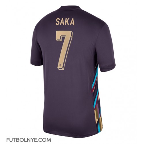 Camiseta Inglaterra Bukayo Saka #7 Visitante Equipación Eurocopa 2024 manga corta